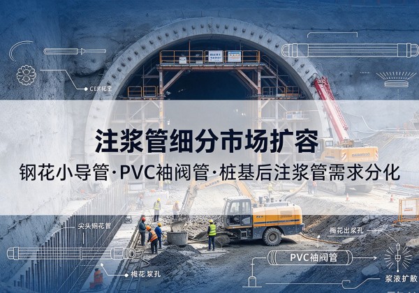 陕州注浆管细分市场扩容，隧道钢花小导管、PVC 袖阀管、桩基后注浆管需求分化